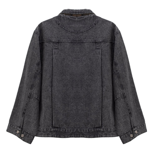 Evisen Denim Jacket Black EVI489 Degli Uberti